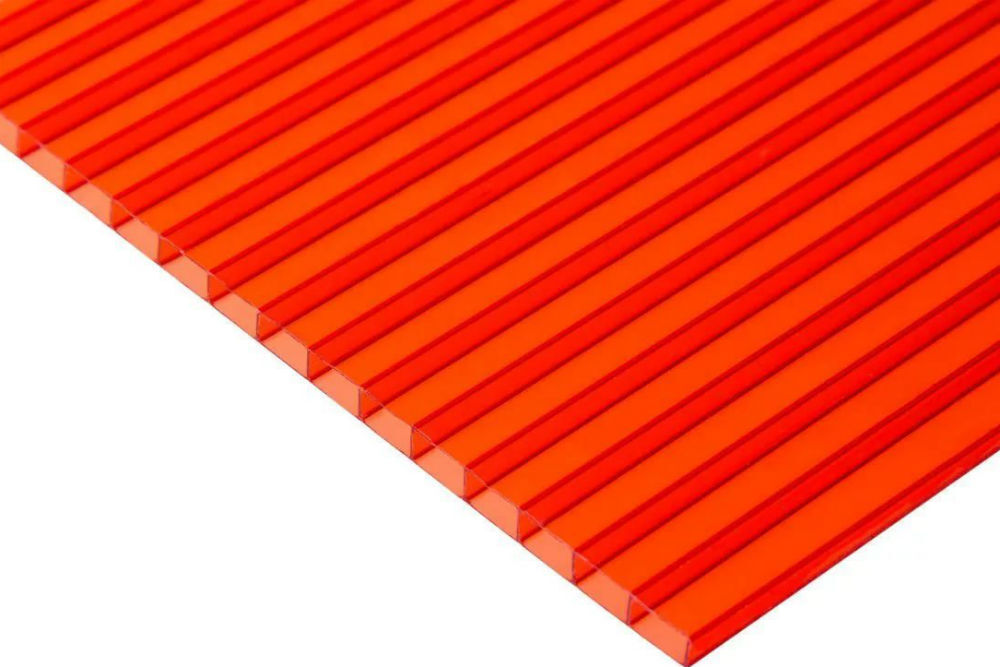 Красный поликарбонат «Премиум» 6 мм